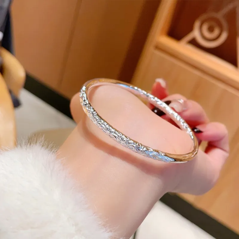 Qing Yi 999 Fine Silver Sterling Silver Bracelets Unisex-2
