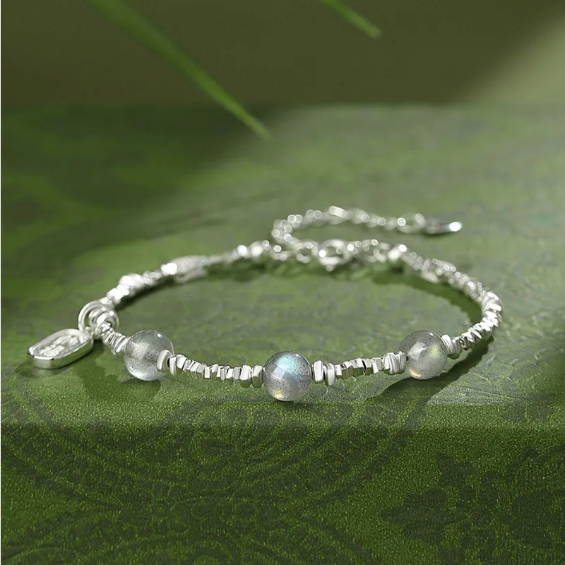 Qing Yi 925 Sterling Silver Bracelets Unisex-5