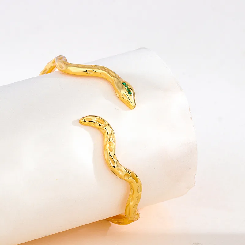 Qing Yi 925 Sterling Silver Bangles Unisex-1