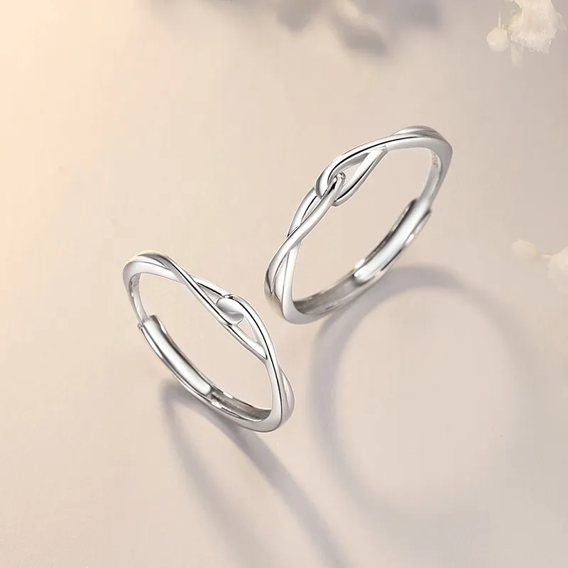 Qing Yi 999 Fine Silver Rings Unisex-2