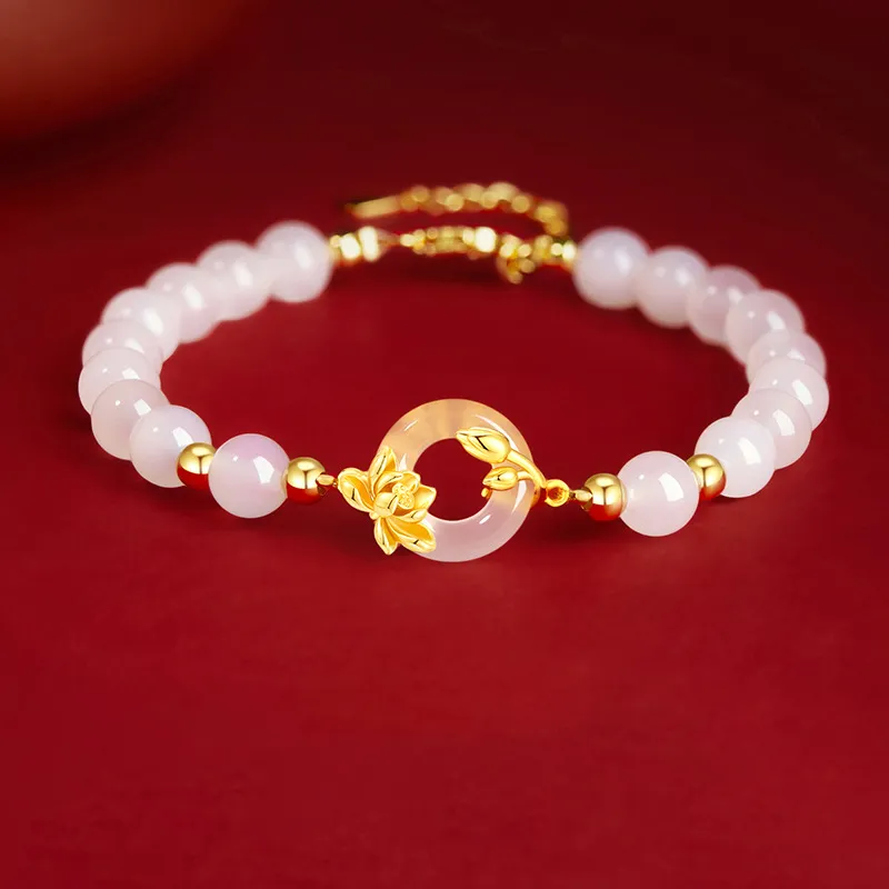 Qing Yi Chalcedony Bracelets Unisex-3