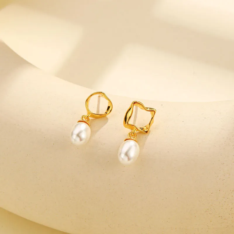Qing Yi Freshwater Pearl Earrings Women's-3