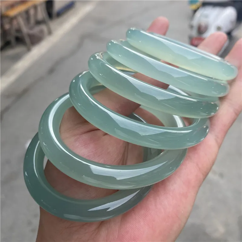 Qing Yi Chalcedony Jade Bangles Women's-4