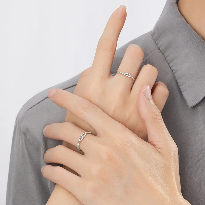 Qing Yi 999 Fine Silver Rings Unisex-4