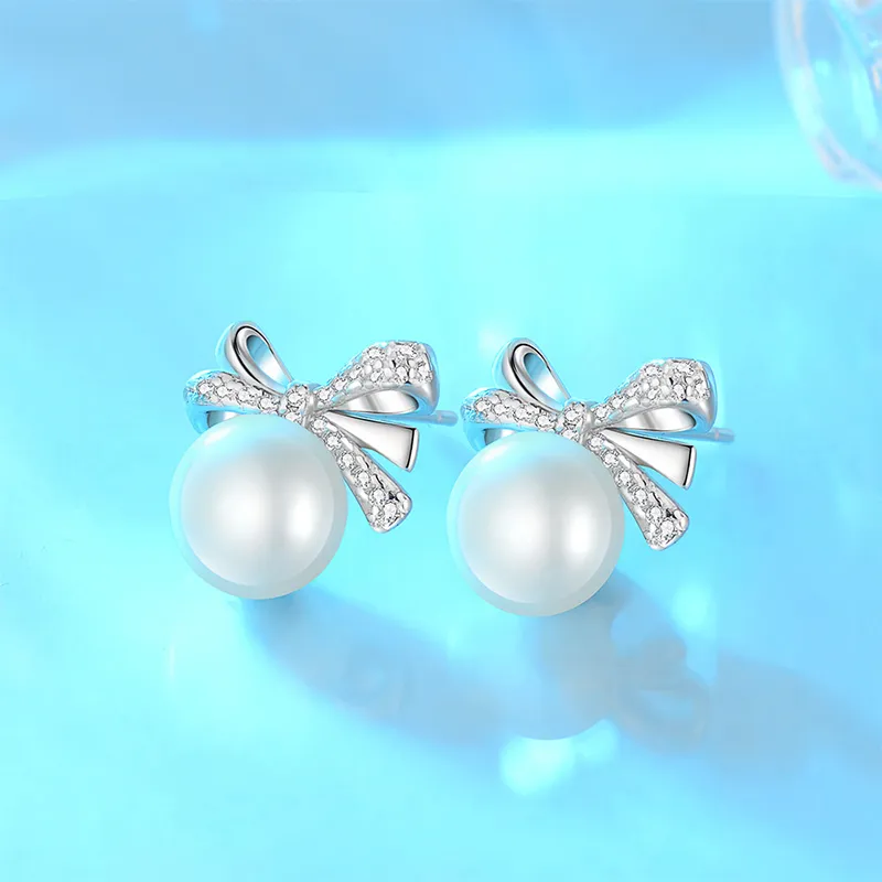 Qing Yi Freshwater Pearl Stud Earrings Women's-1