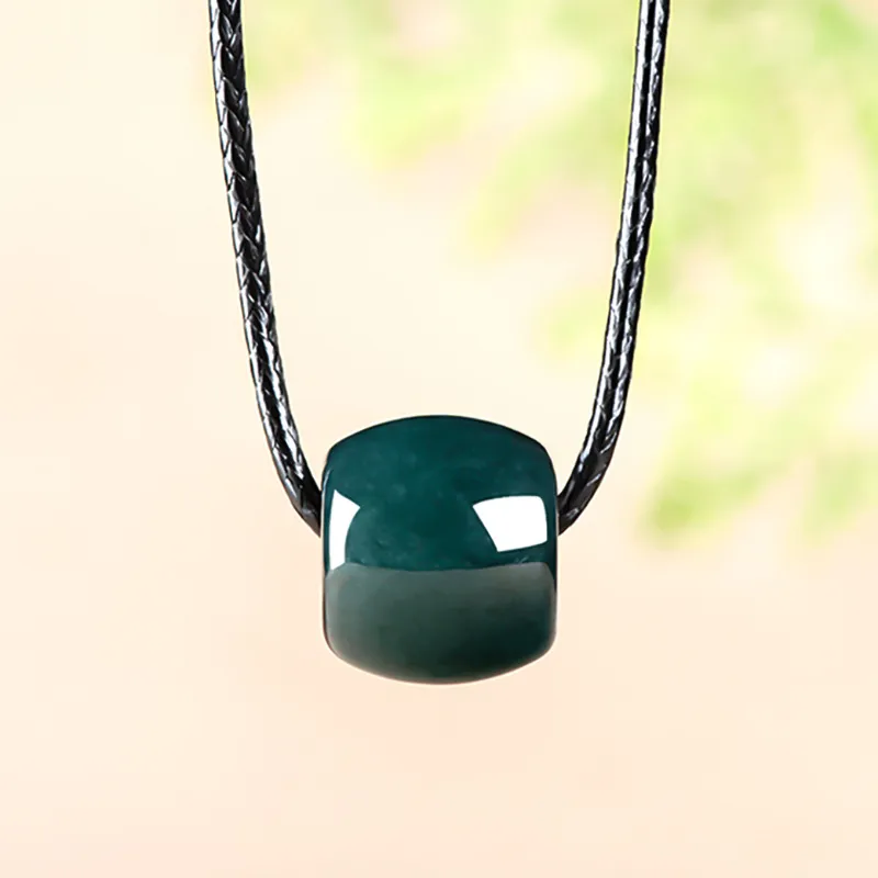 Qing Yi Glutinous Jade Jadeite Necklaces Unisex-3