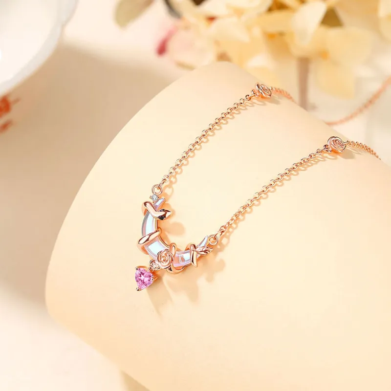 Qing Yi 925 Sterling Silver Necklaces Women's-2
