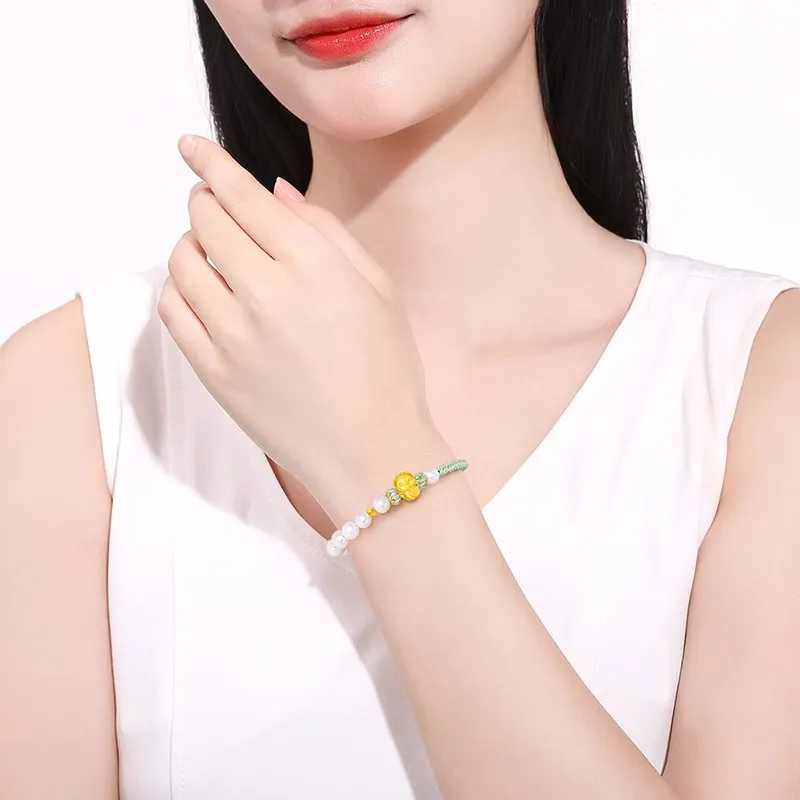 Qing Yi Gold Bracelet Unisex-2