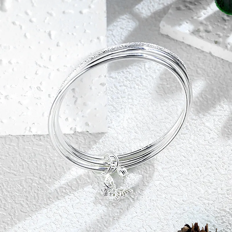 Qing Yi 999 Fine Silver Sterling Silver Bracelets Women's-2
