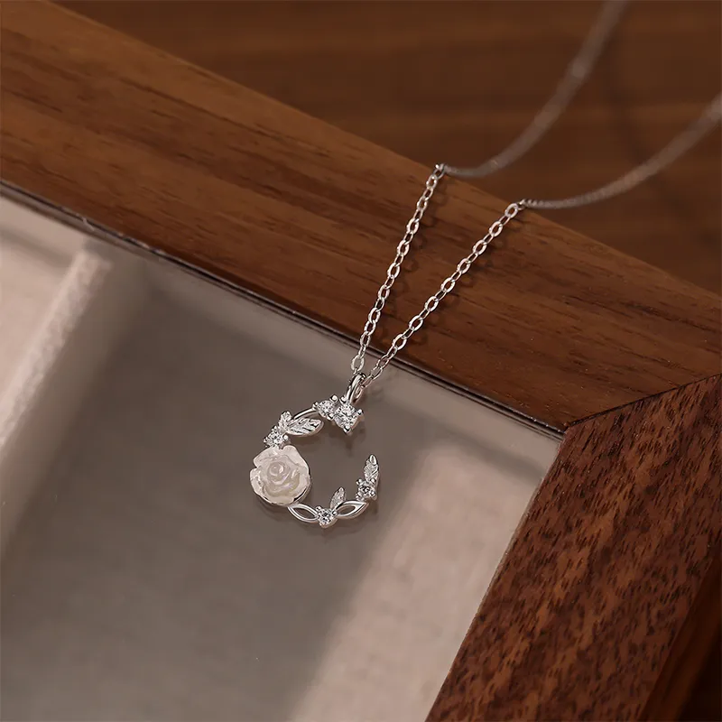 Qing Yi 925 Sterling Silver Necklaces Unisex-5