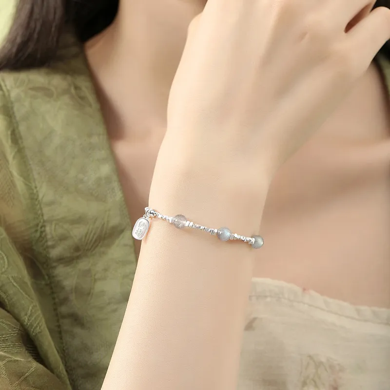 Qing Yi 925 Sterling Silver Bracelets Unisex-1