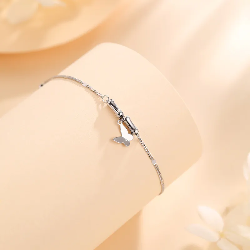 Qing Yi 925 Sterling Silver Anklets Women's-4