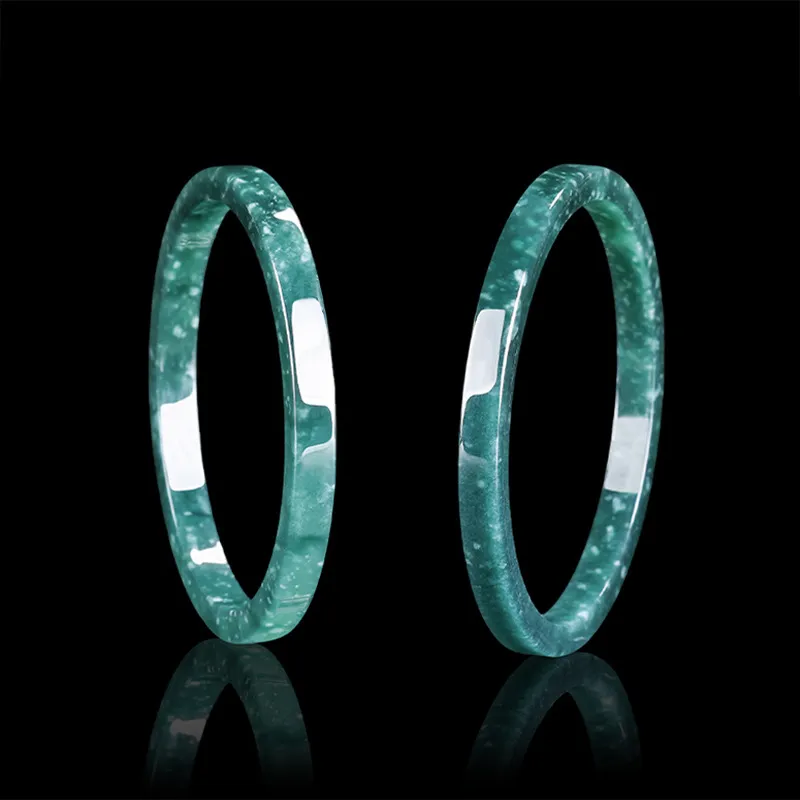Qing Yi Glutinous Jade Bangles Unisex-2