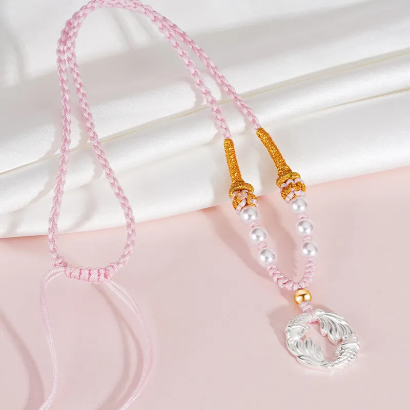 Qing Yi 925 Sterling Silver Necklaces Unisex-2