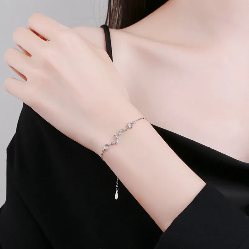 Qing Yi 925 Sterling Silver Bracelets Unisex-1