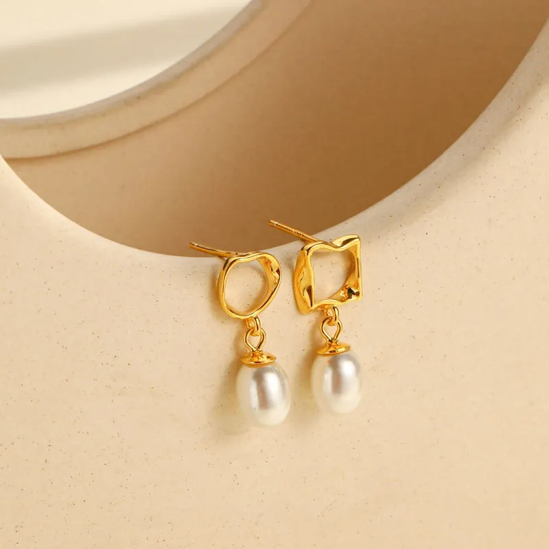 Qing Yi Freshwater Pearl Earrings Women's-4