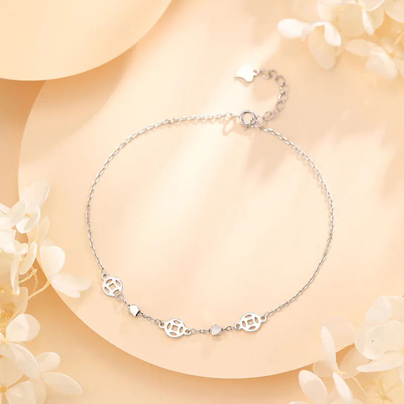 Qing Yi 925 Sterling Silver Anklets Women's-3