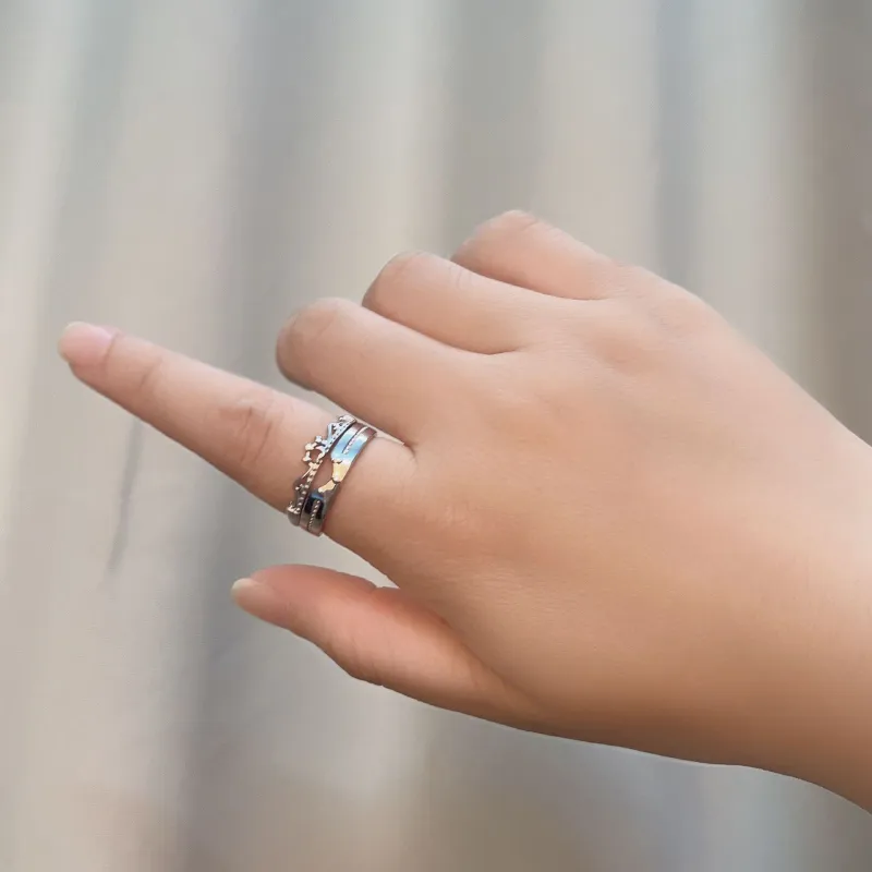 Qing Yi 925 Sterling Silver Rings Unisex-4