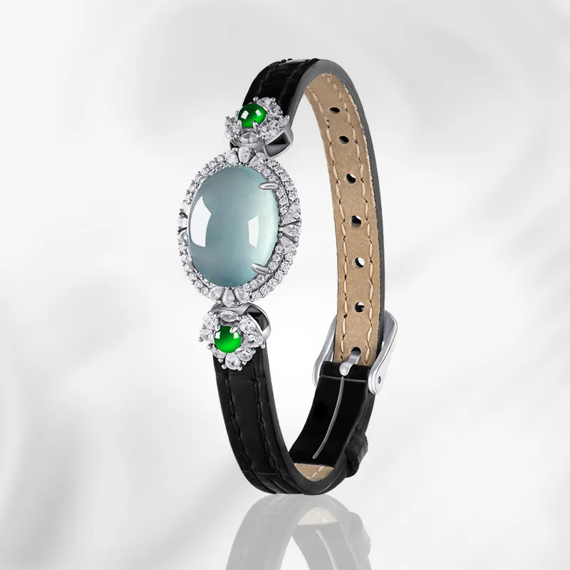 Qing Yi Glutinous Jade Bracelets Unisex-5