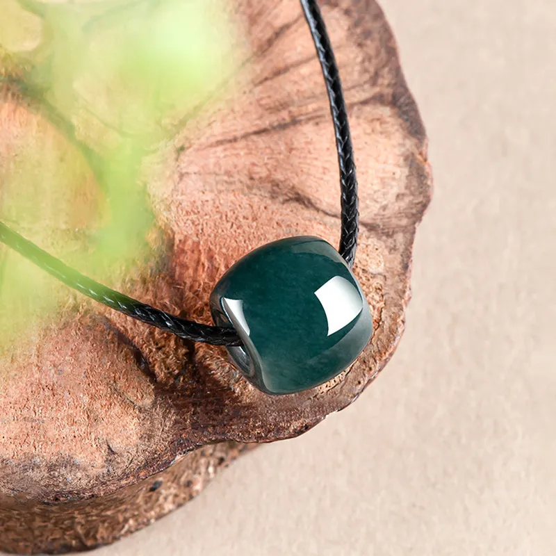 Qing Yi Glutinous Jade Jadeite Necklaces Unisex-1
