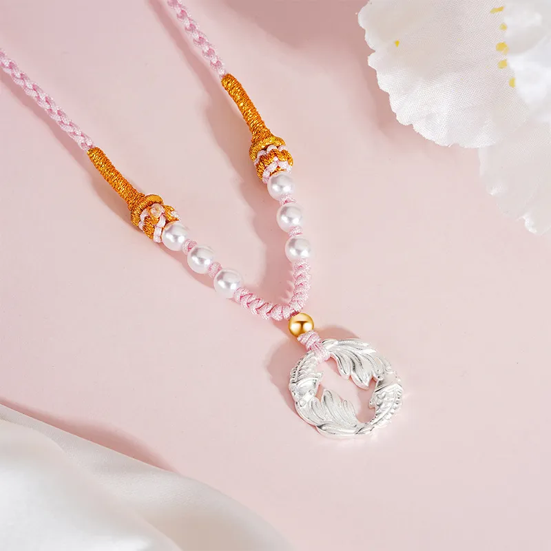 Qing Yi 925 Sterling Silver Necklaces Unisex-3