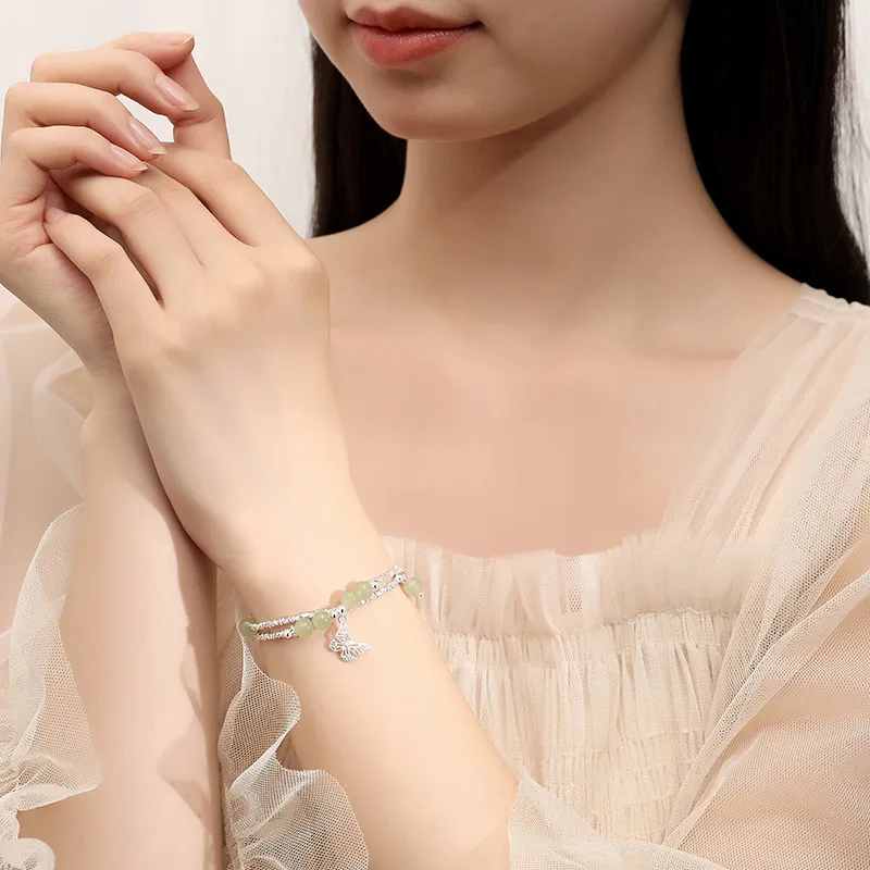 Qing Yi Bracelets Green Jade Women's-1