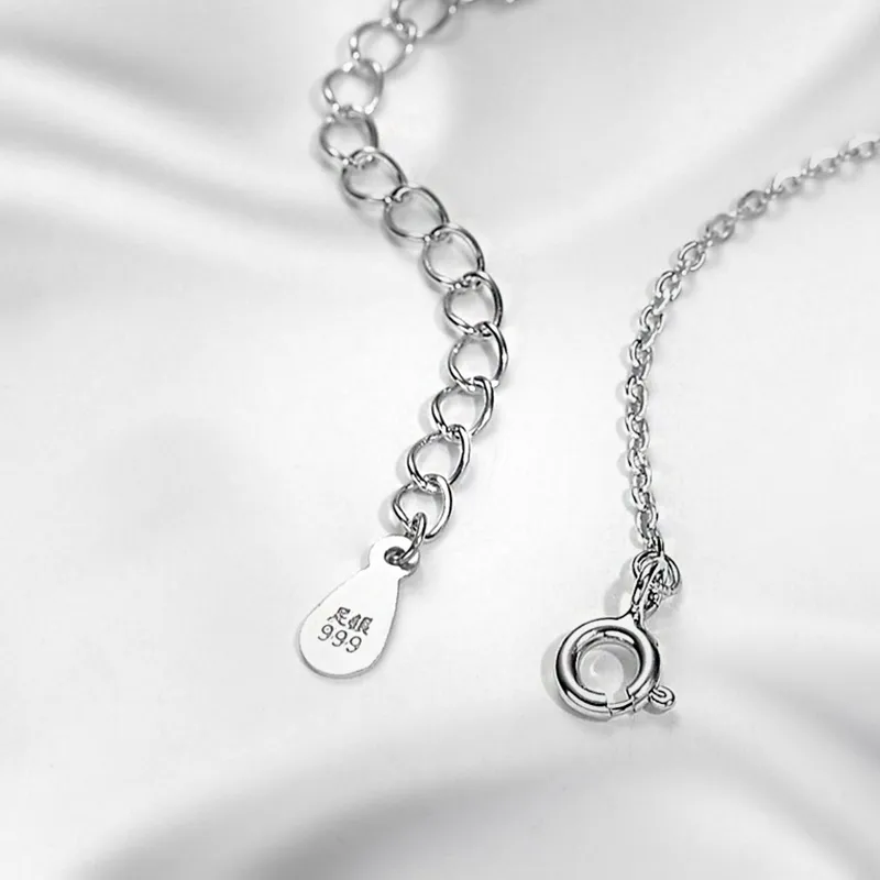 Qing Yi 999 Fine Silver Necklaces Unisex-1