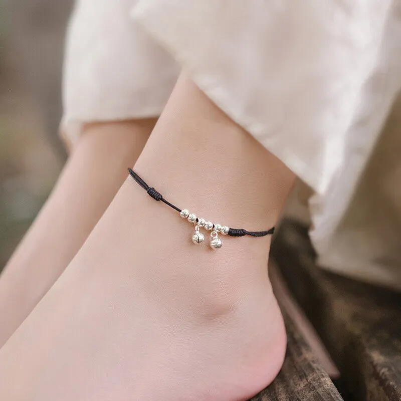 Qing Yi 999 Fine Silver Anklets Unisex-1