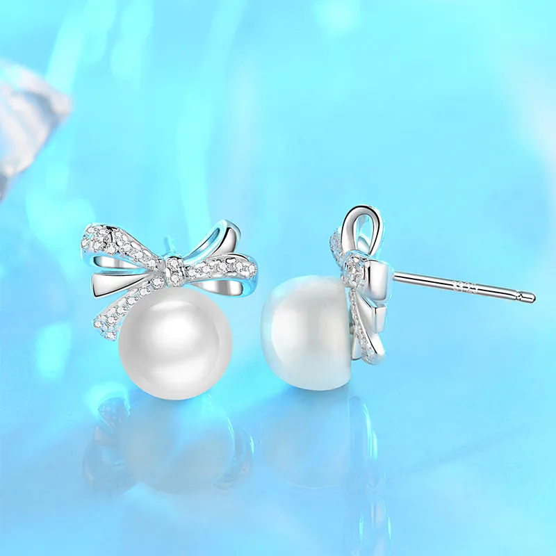 Qing Yi Freshwater Pearl Stud Earrings Women's-2