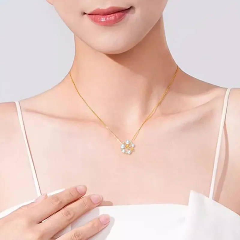 Qing Yi Freshwater Pearl Necklaces Women's-5