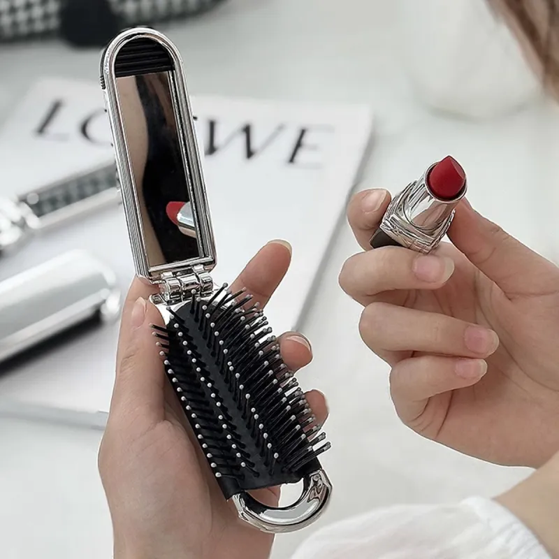LMLTOP Carry A Makeup Mirror When You Go Out. Mini Comb Carry With You-5