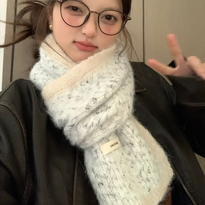 SLEEPYWALK Mohair Knit Scarves Women's-3