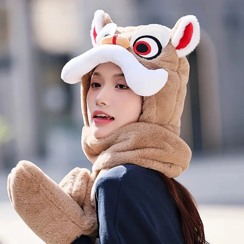 SLEEPYWALK Polyester Hoods & Plush Hats Unisex-8
