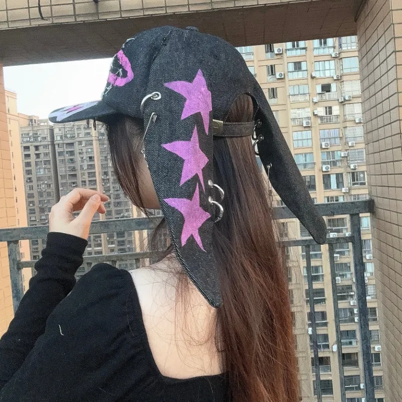 SLEEPYWALK Cotton Baseball Caps Women's-5