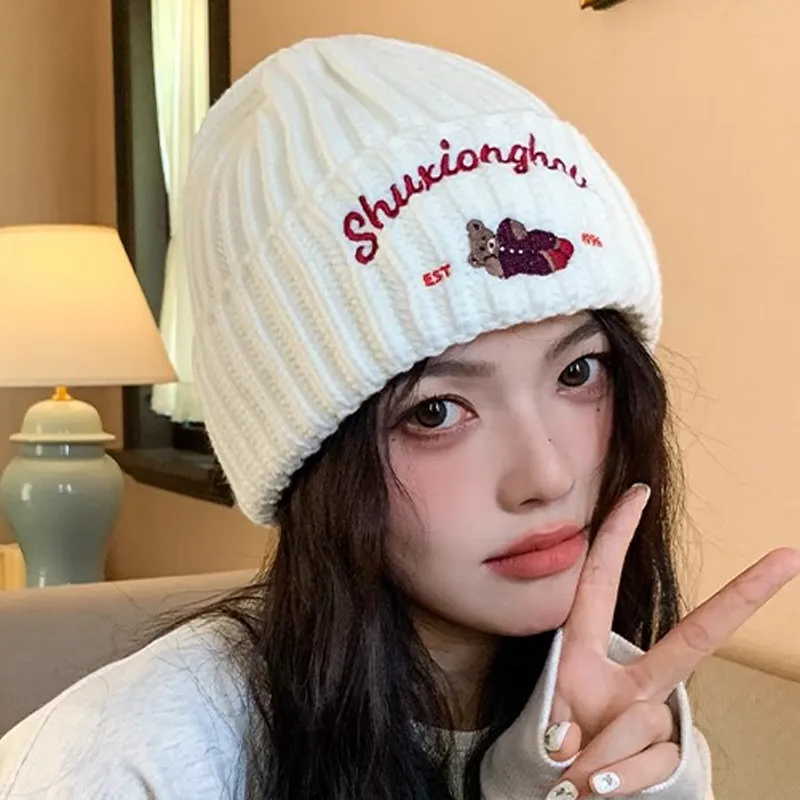 SLEEPYWALK Polyester Beanies Unisex-2