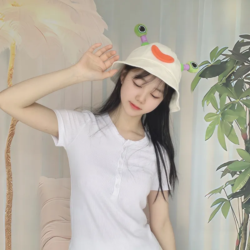 SLEEPYWALK Cotton Bucket Hats Unisex-4