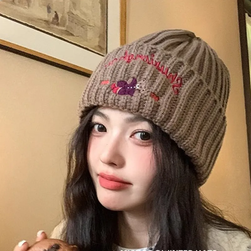 SLEEPYWALK Polyester Beanies Unisex-4