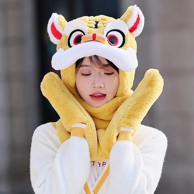 SLEEPYWALK Polyester Hoods & Plush Hats Unisex-3