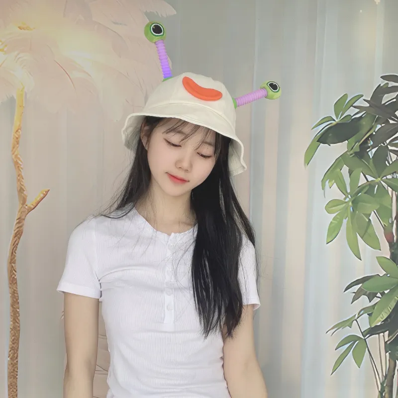 SLEEPYWALK Cotton Bucket Hats Unisex-2