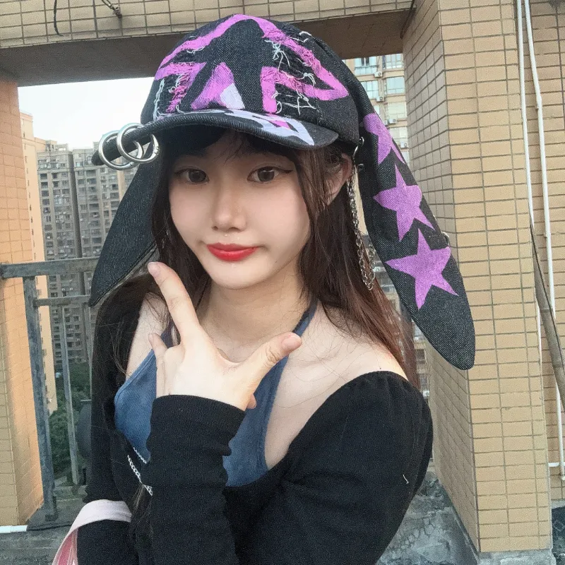 SLEEPYWALK Cotton Baseball Caps Women's-4