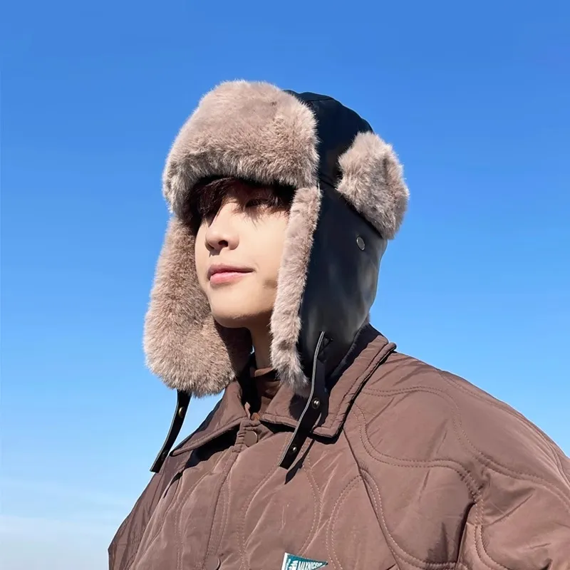 SLEEPYWALK Leather Trapper Hats Unisex-2