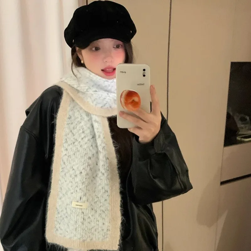 SLEEPYWALK Mohair Knit Scarves Women's-2