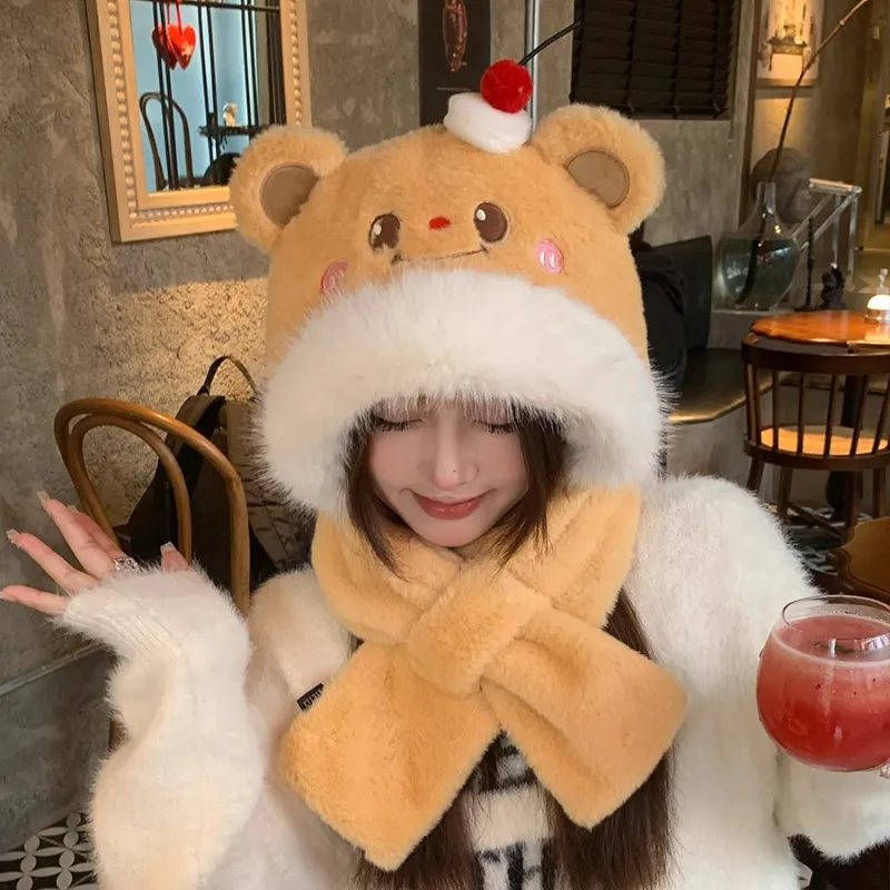 SLEEPYWALK Polyester Hoods & Plush Hats Unisex-4