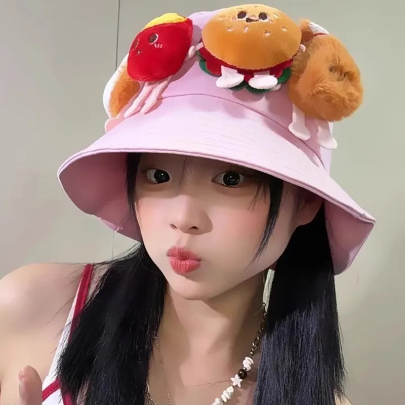 SLEEPYWALK Cotton Bucket Hats Unisex-2