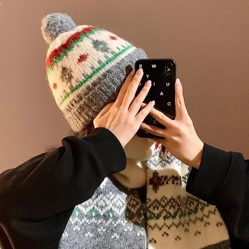 SLEEPYWALK Polyester Beanies Unisex-5