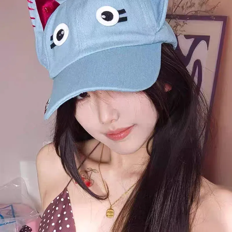 SLEEPYWALK Denim Baseball Caps Unisex-3
