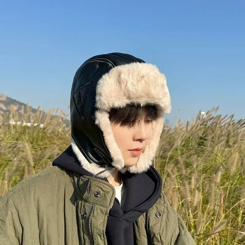 SLEEPYWALK Leather Trapper Hats Unisex-2