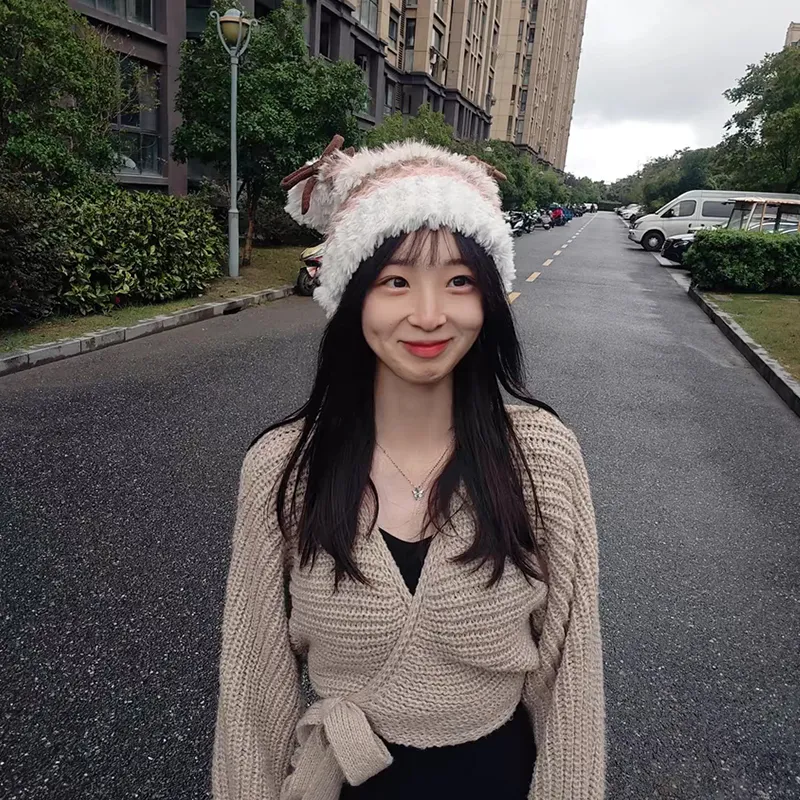 SLEEPYWALK Polyester Beanies Unisex-4