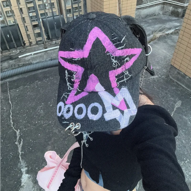 SLEEPYWALK Cotton Baseball Caps Women's-3