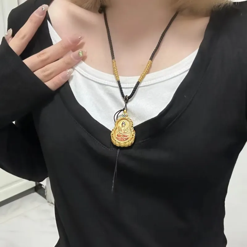 Jade Linmen Alloy Necklaces Unisex-2